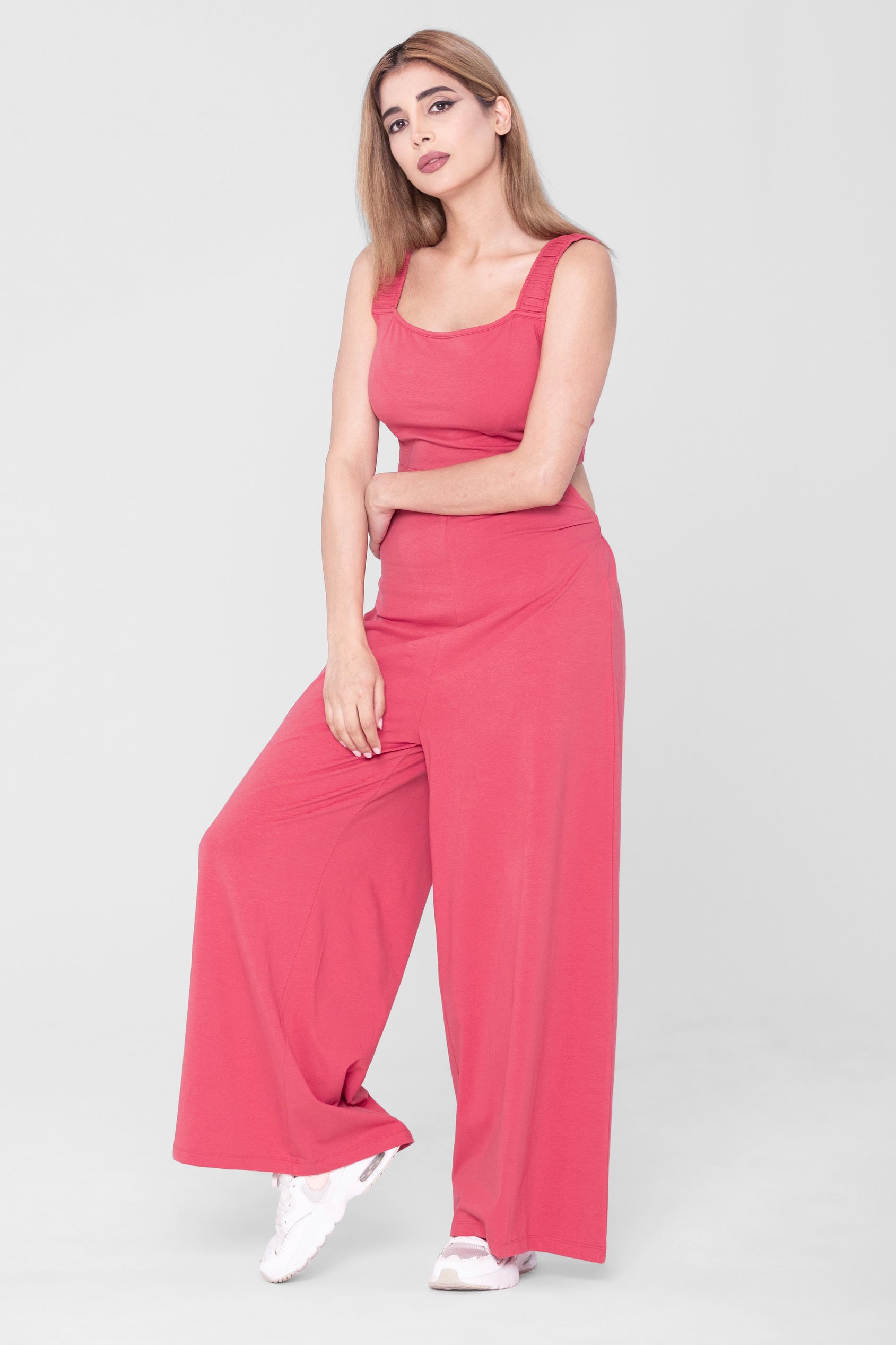 Strappy Wide Leg Jumpsuit