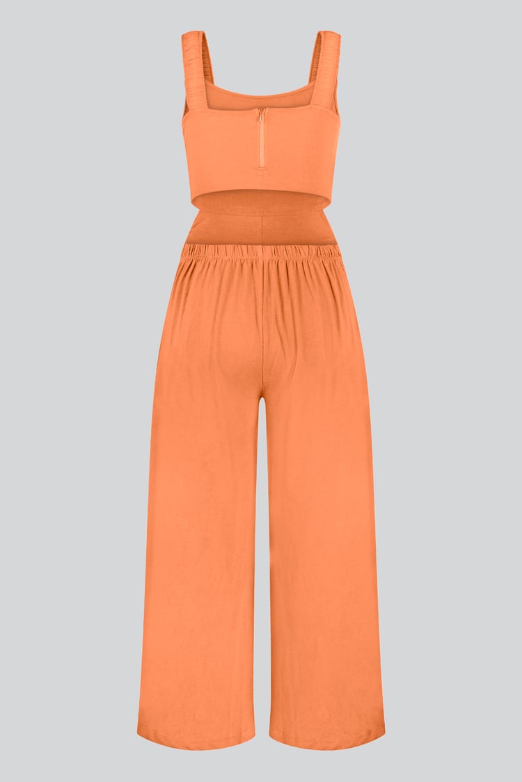 Strappy Wide Leg Jumpsuit