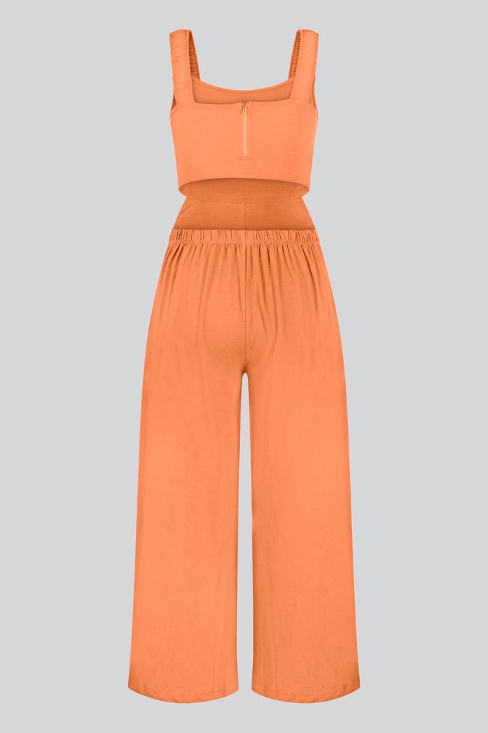 Strappy Wide Leg Jumpsuit