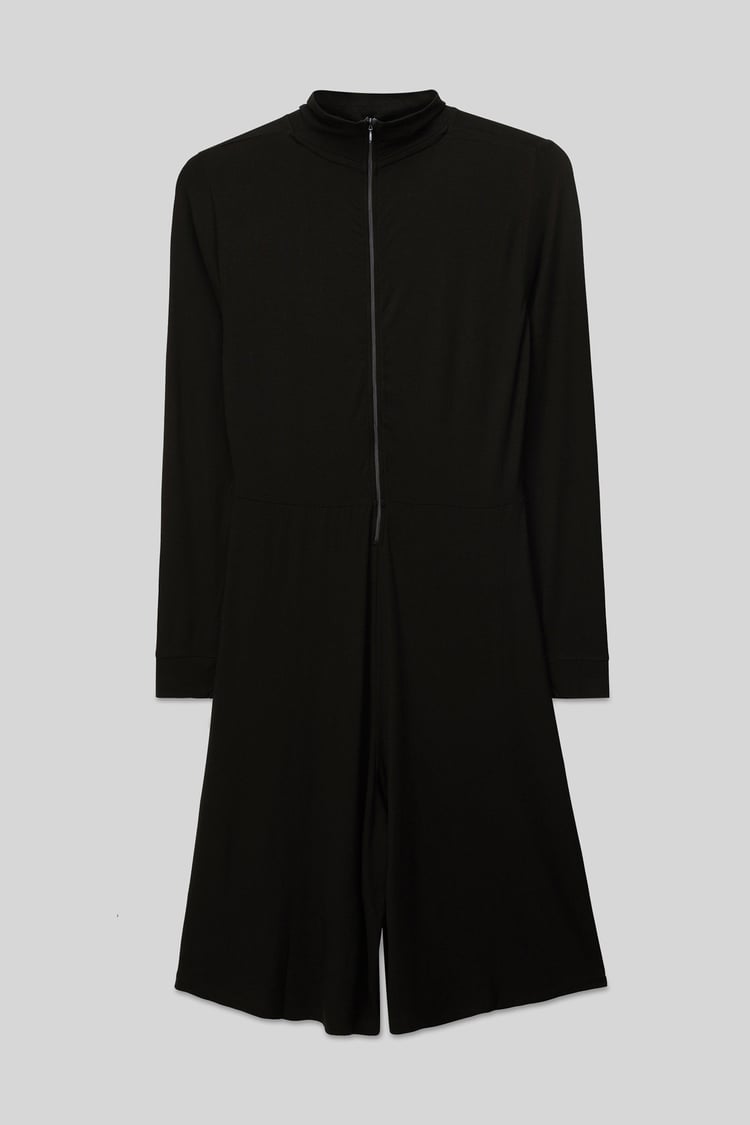 Womens High Neck Long Sleeve Playsuit