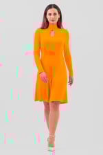 Womens High Neck Long Sleeve Playsuit