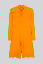 Womens High Neck Long Sleeve Playsuit