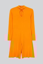 Womens High Neck Long Sleeve Playsuit