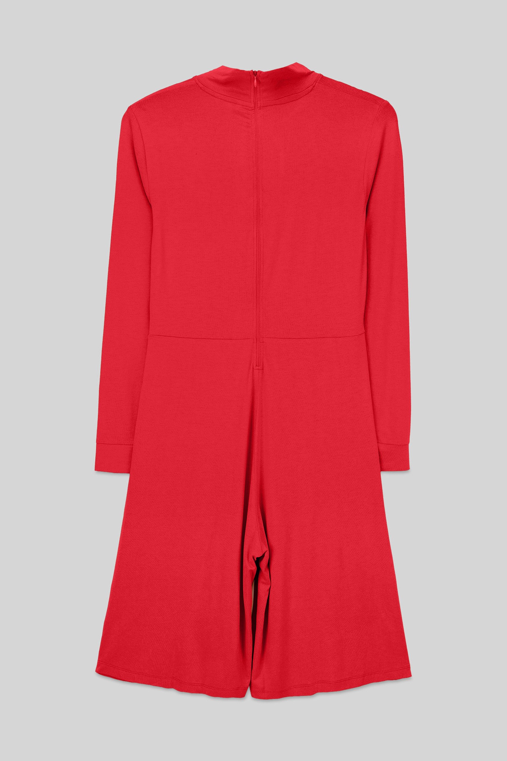 Womens High Neck Long Sleeve Playsuit