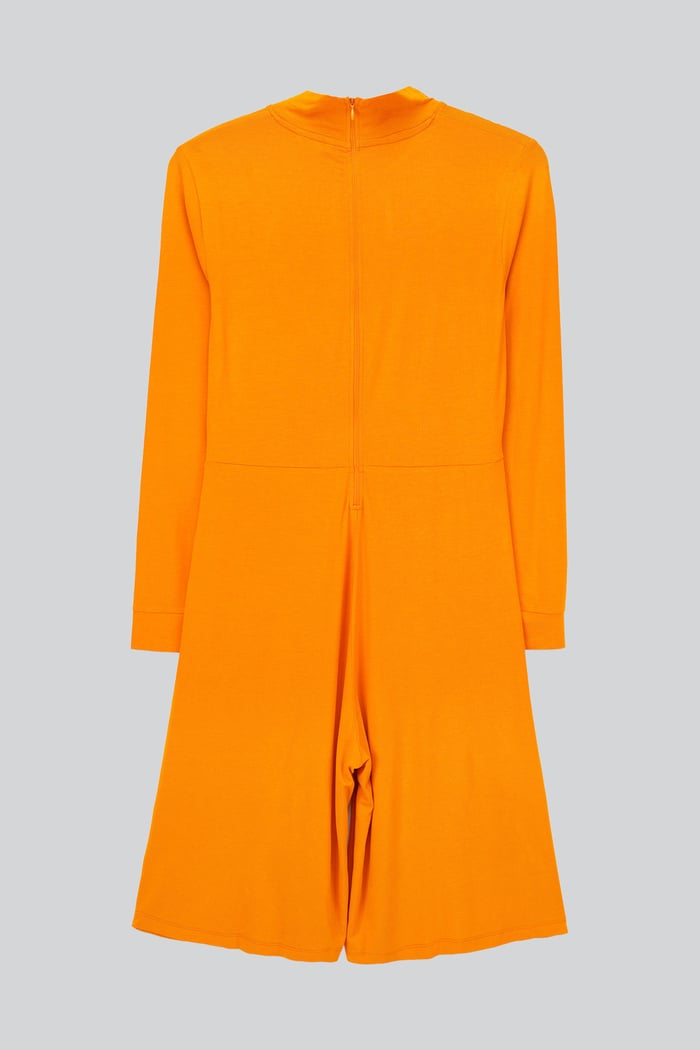 Womens High Neck Long Sleeve Playsuit