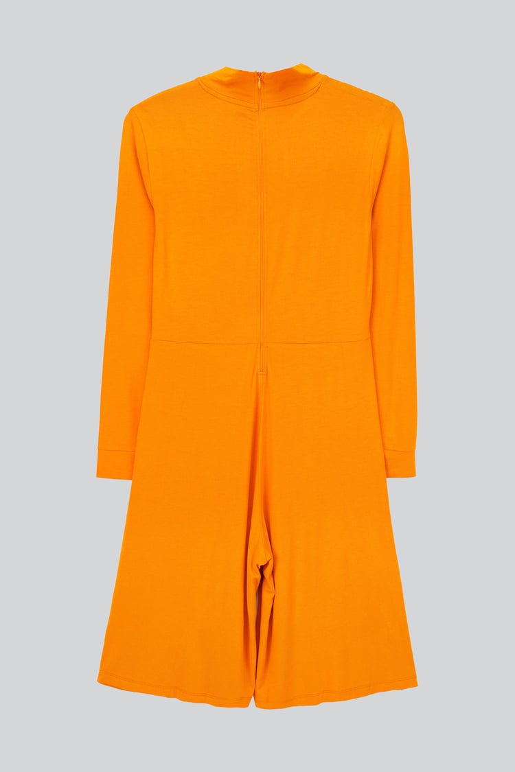 Womens High Neck Long Sleeve Playsuit