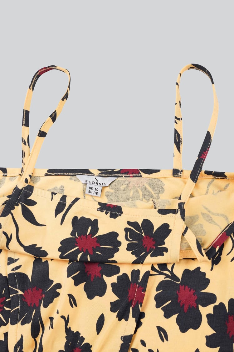 Smocked Waist Floral Printed Jumpsuit