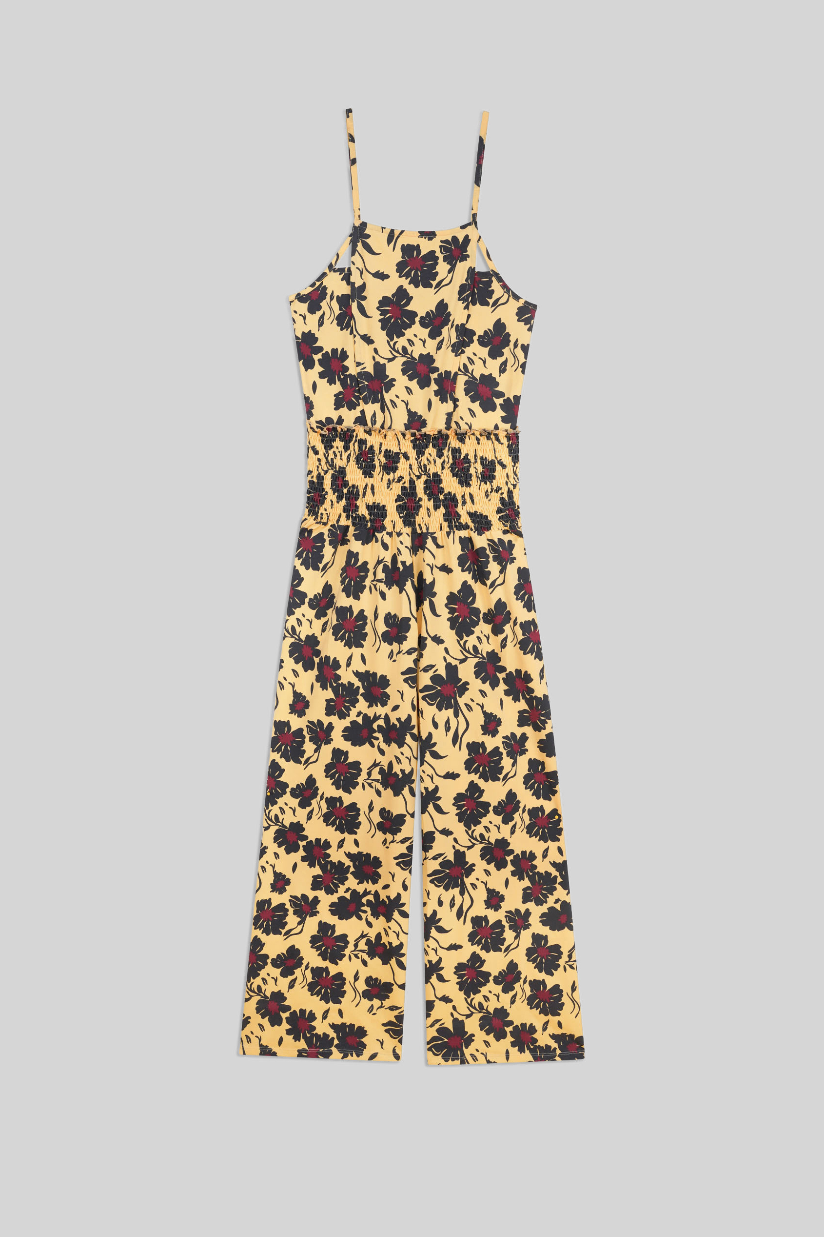 Smocked Waist Floral Printed Jumpsuit