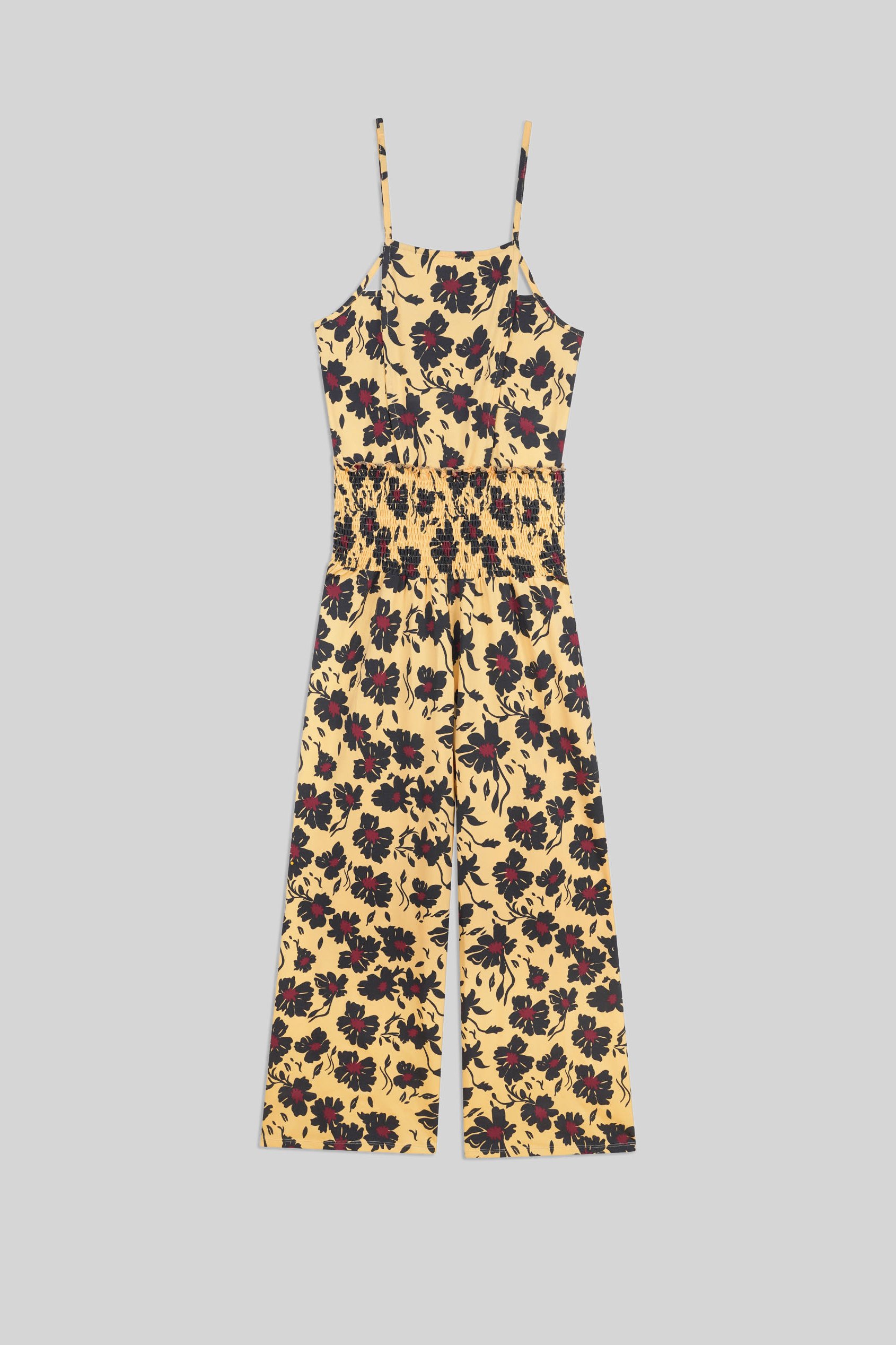 Smocked Waist Floral Printed Jumpsuit