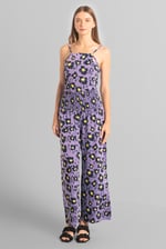 Smocked Waist Floral Printed Jumpsuit