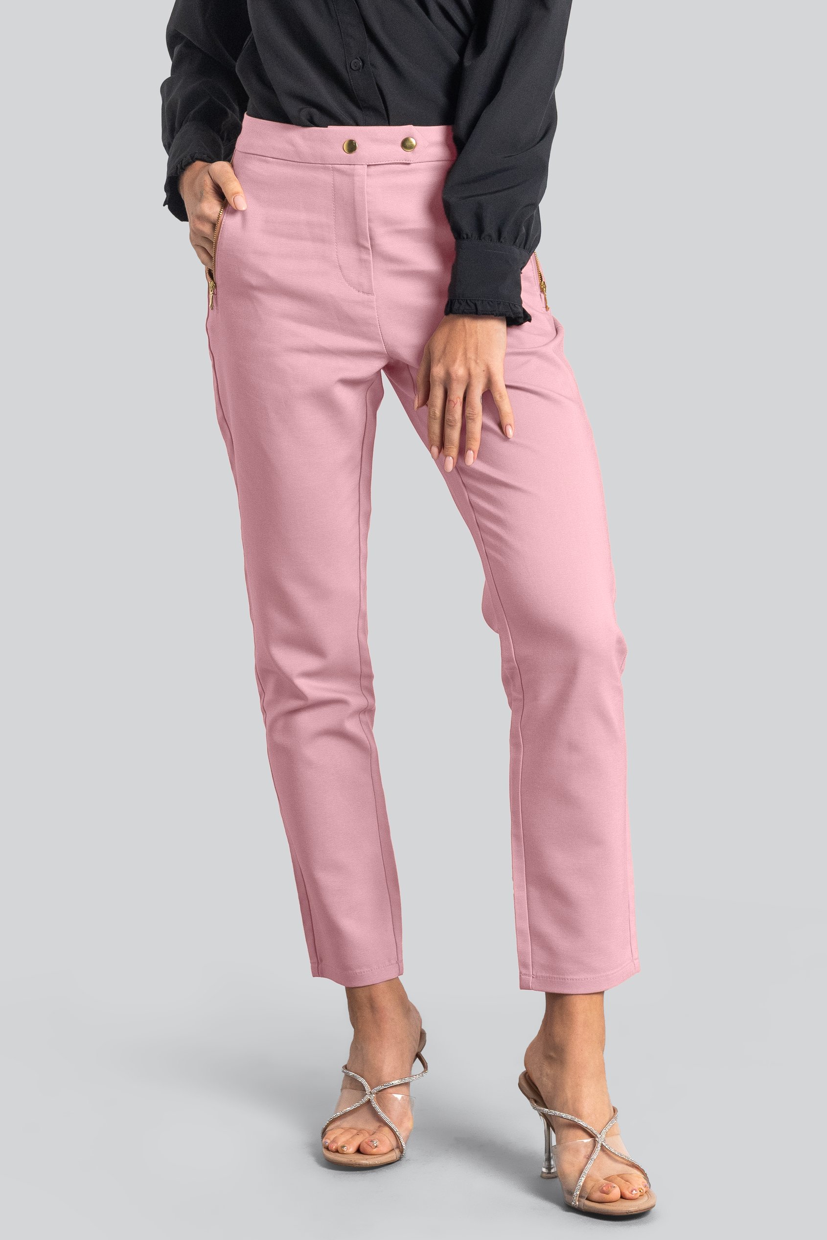 Stretch Slim Side Zip Pocket Trouser