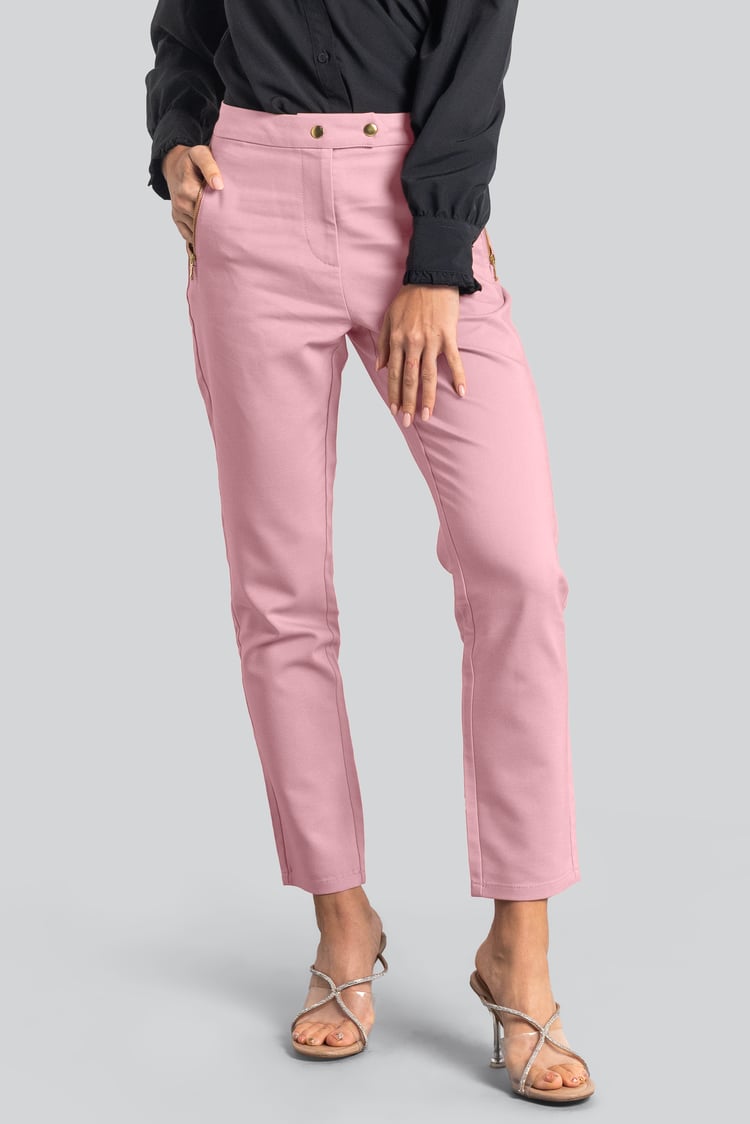 Stretch Slim Side Zip Pocket Trouser