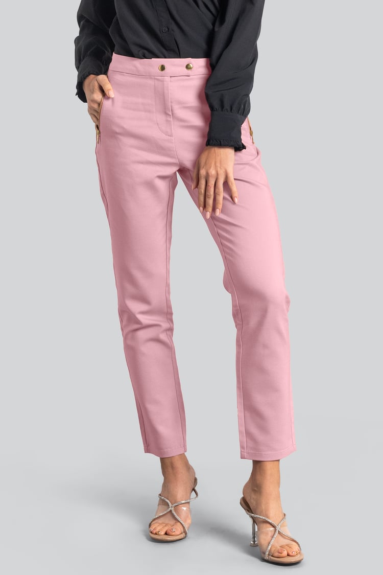 Stretch Slim Side Zip Pocket Trouser