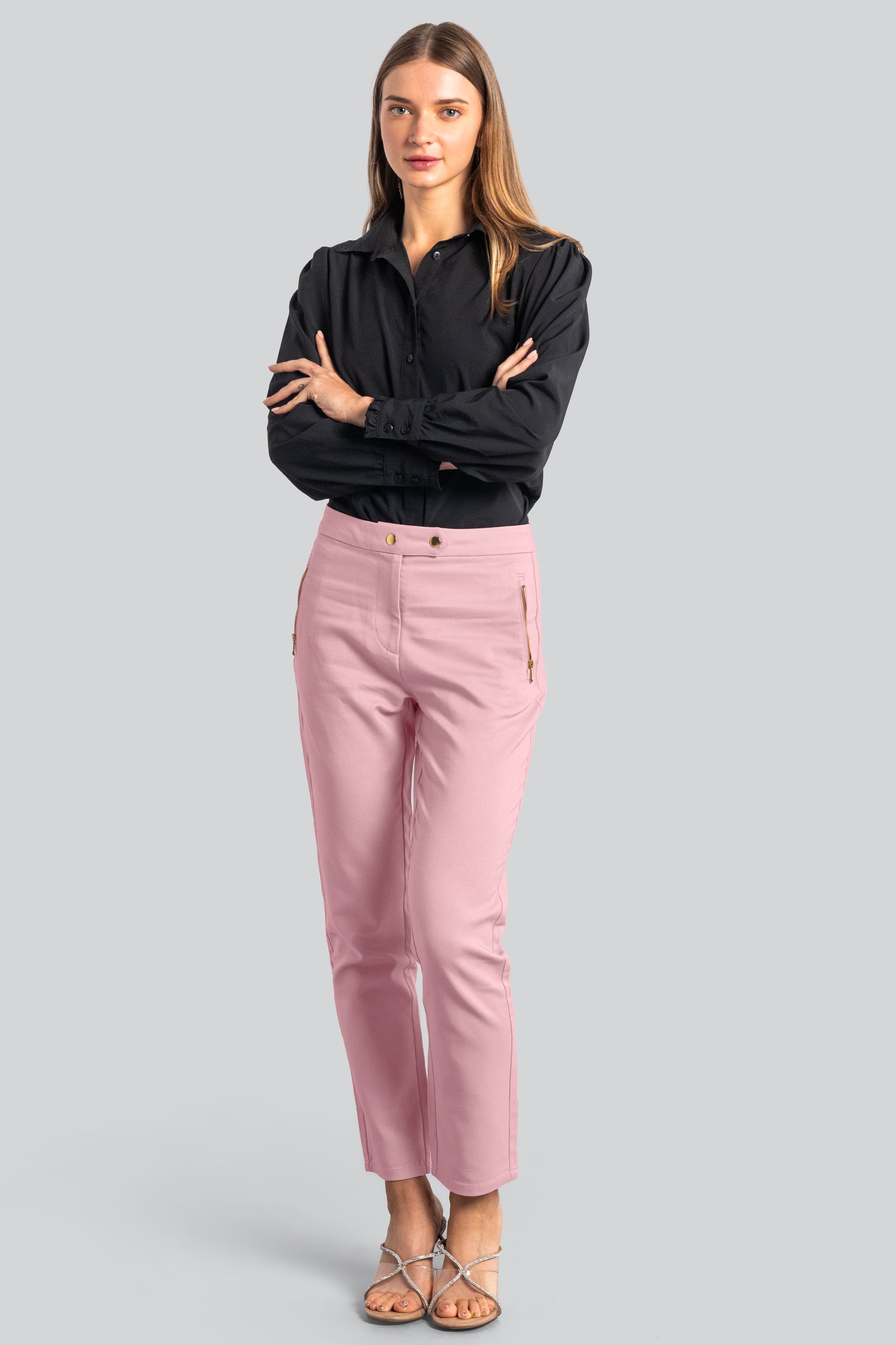Stretch Slim Side Zip Pocket Trouser