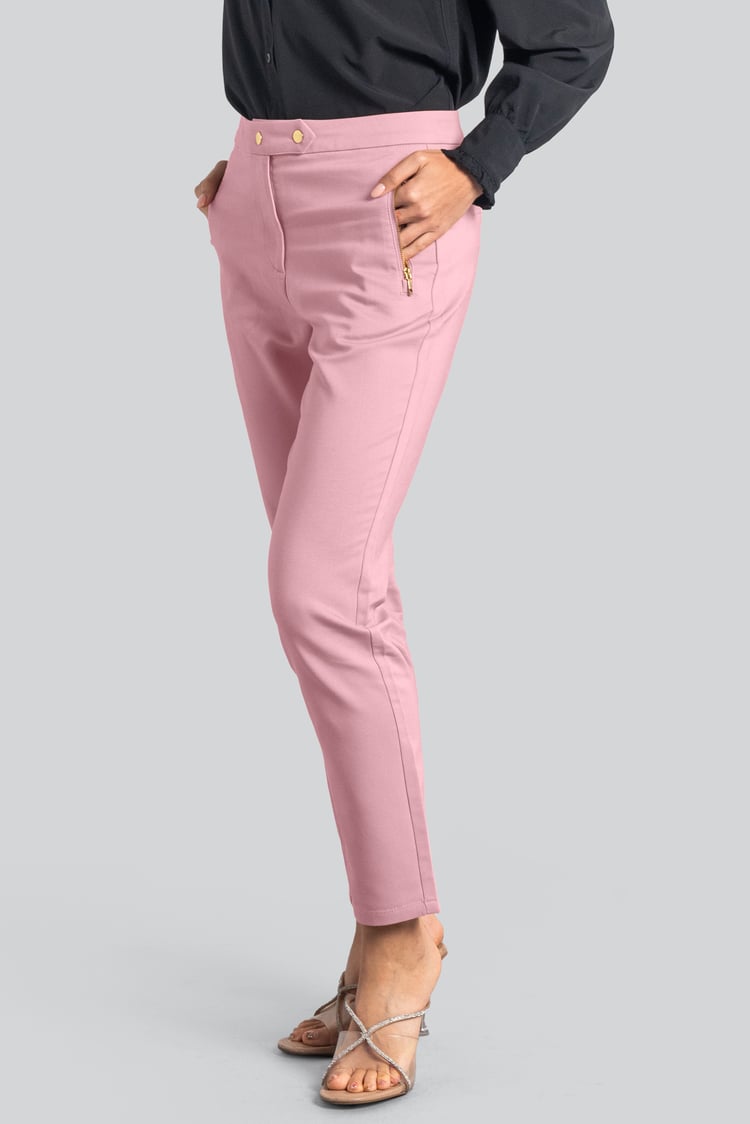 Stretch Slim Side Zip Pocket Trouser