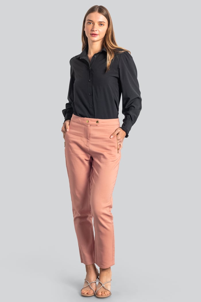 Stretch Slim Side Zip Pocket Trouser