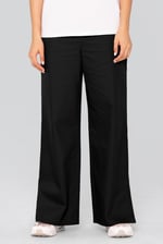 Wide Leg Split Hem Trousers