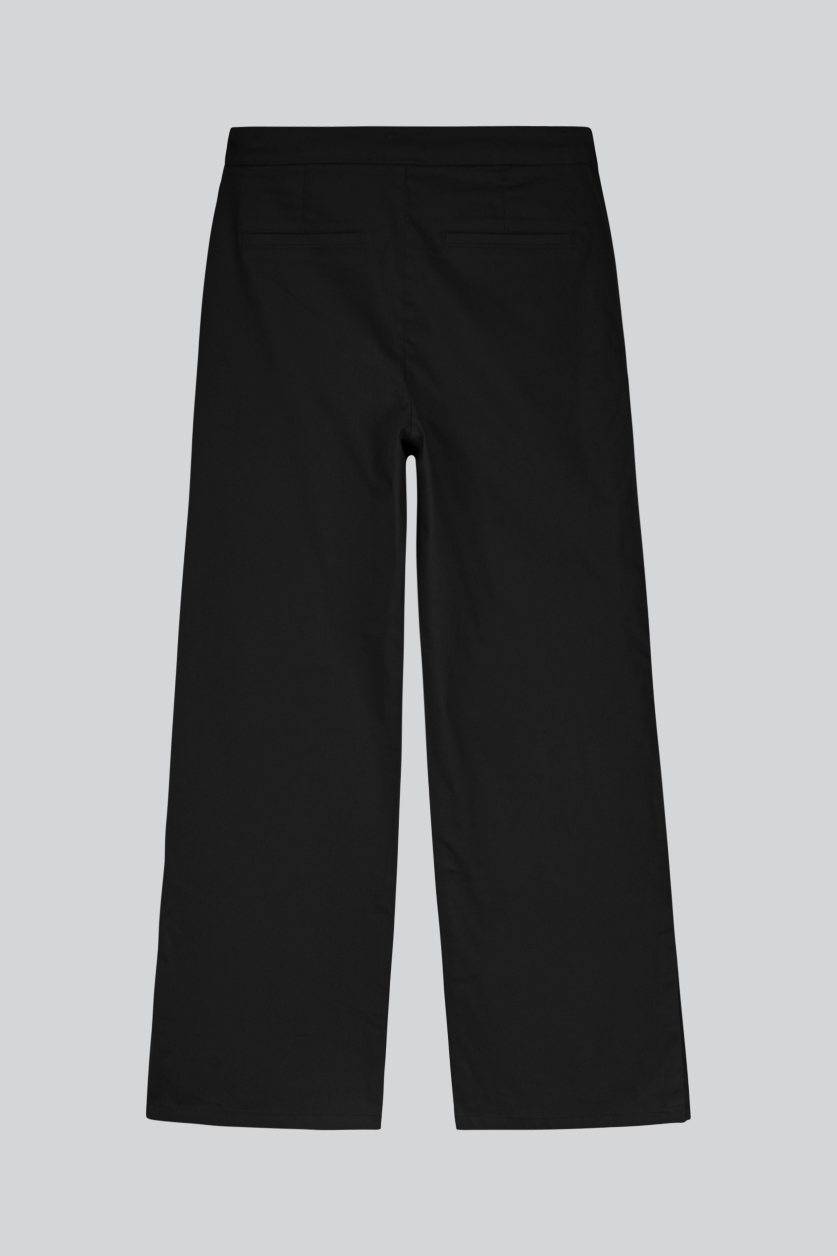 Wide Leg Split Hem Trousers