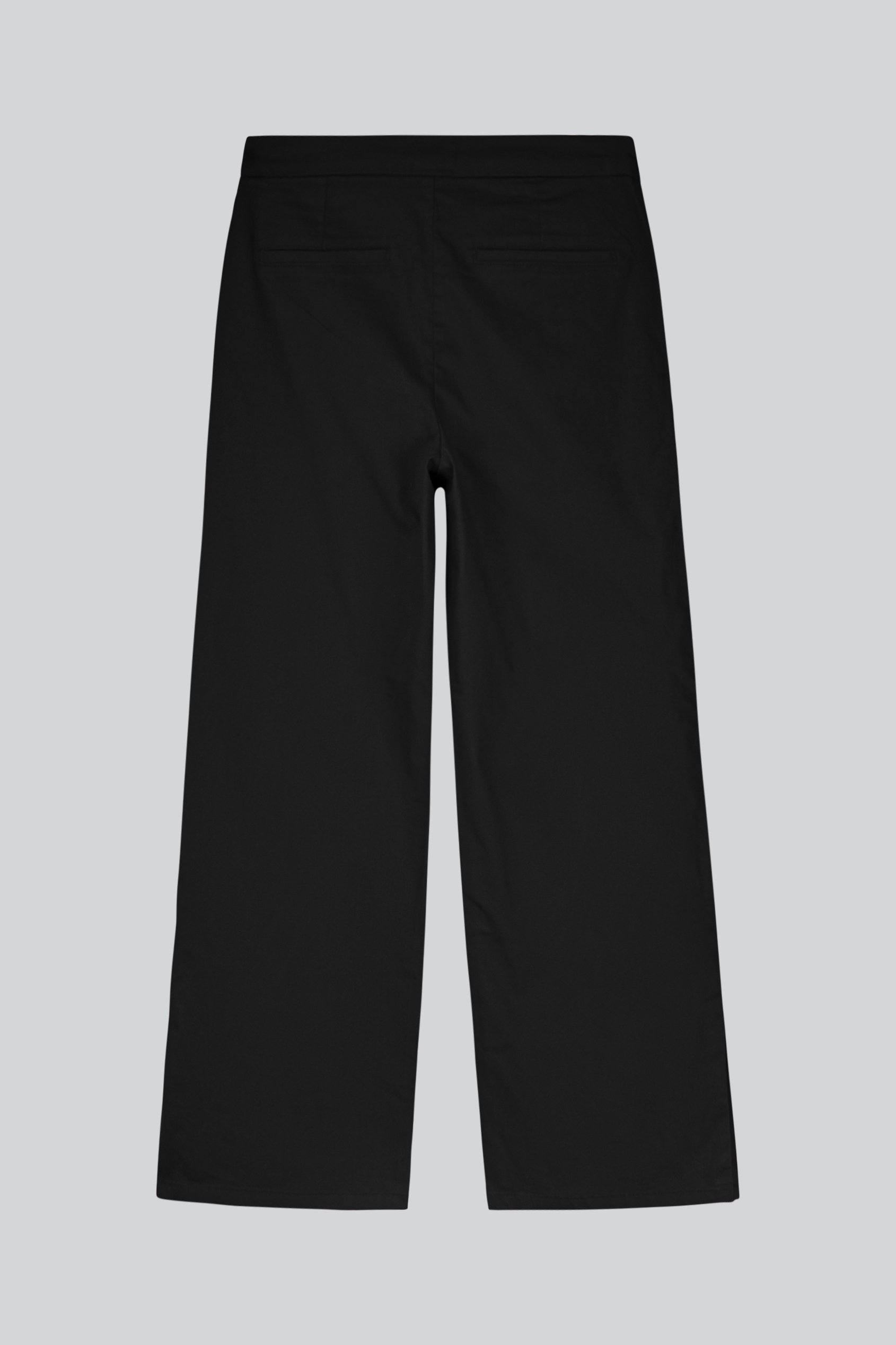 Wide Leg Split Hem Trousers