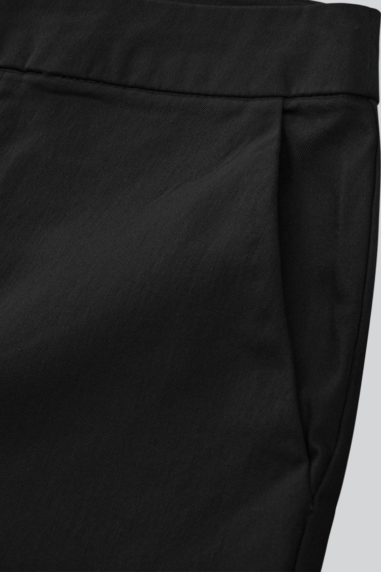 Wide Leg Split Hem Trousers