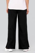Wide Leg Split Hem Trousers