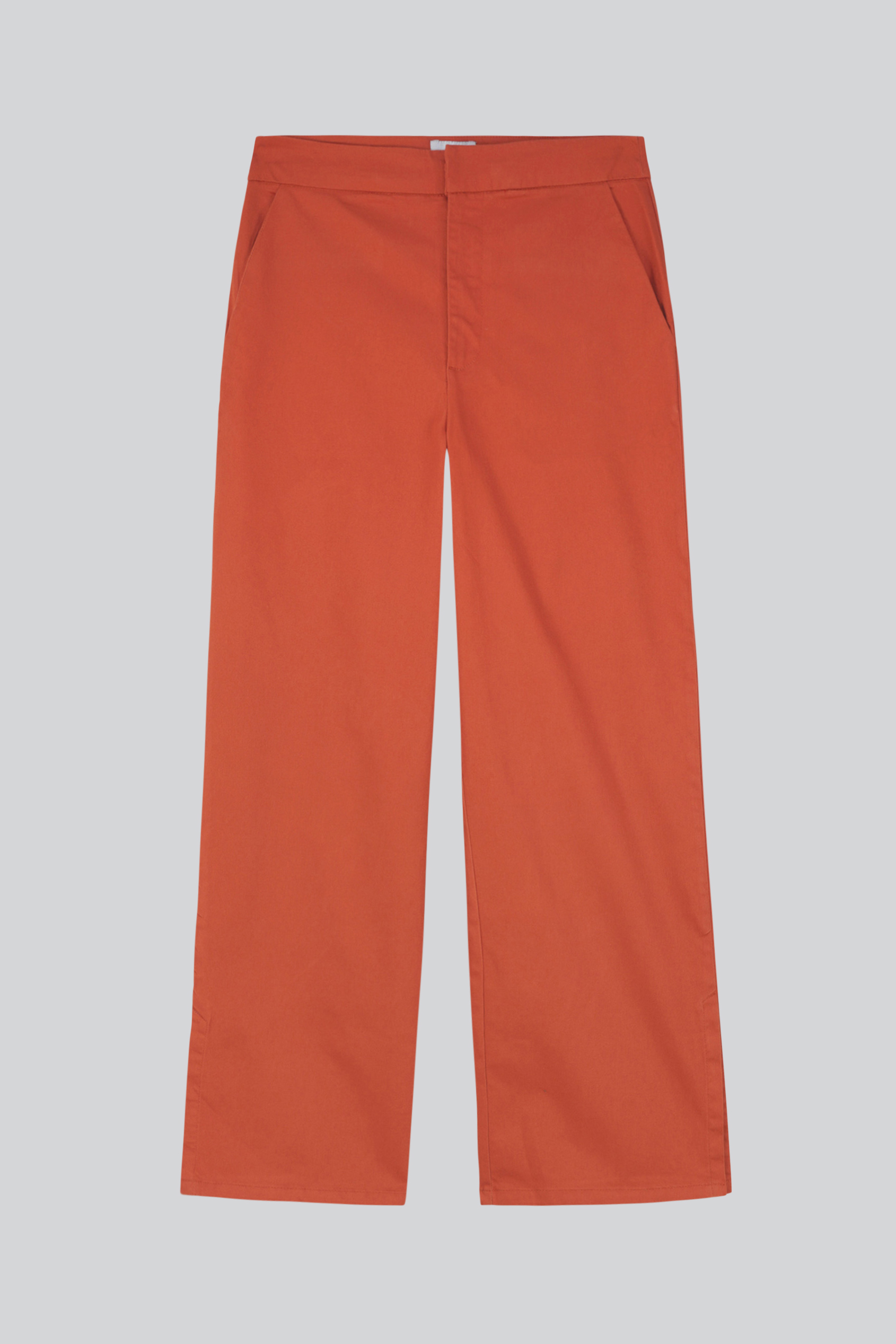 Wide Leg Split Hem Trousers