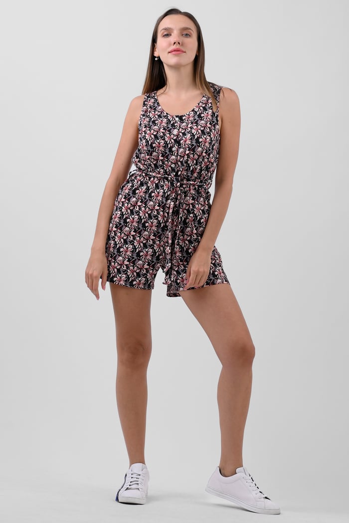 Wild Flower Print Playsuit