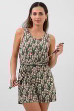 Wild Flower Print Playsuit