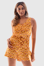 Wild Flower Print Playsuit