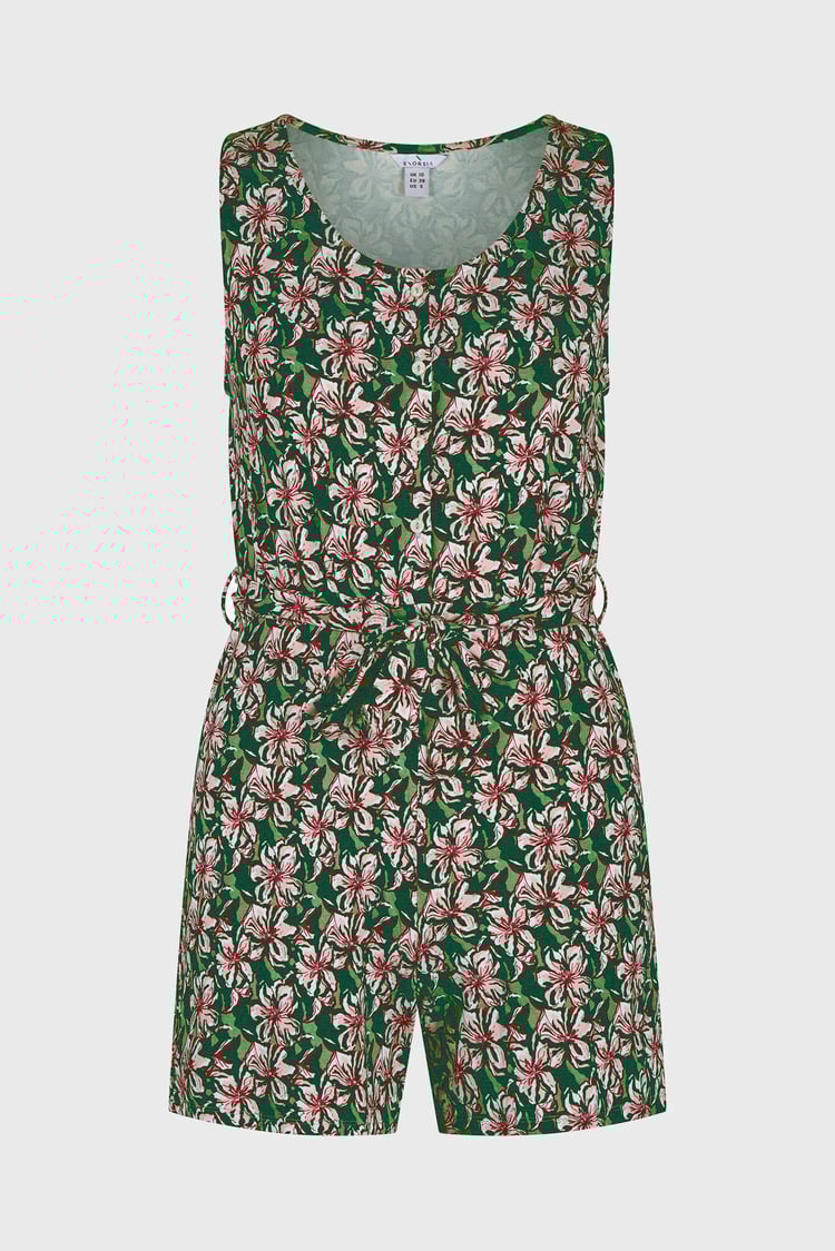 Wild Flower Print Playsuit