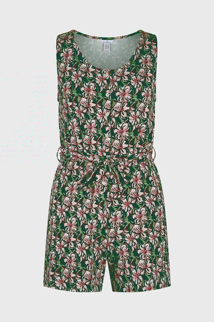 Wild Flower Print Playsuit