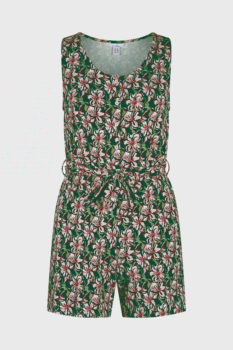 Wild Flower Print Playsuit