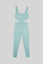 Reflective Print Bodycon Active Jumpsuit