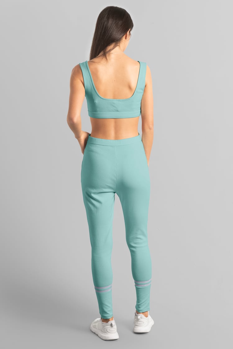 Reflective Print Bodycon Active Jumpsuit