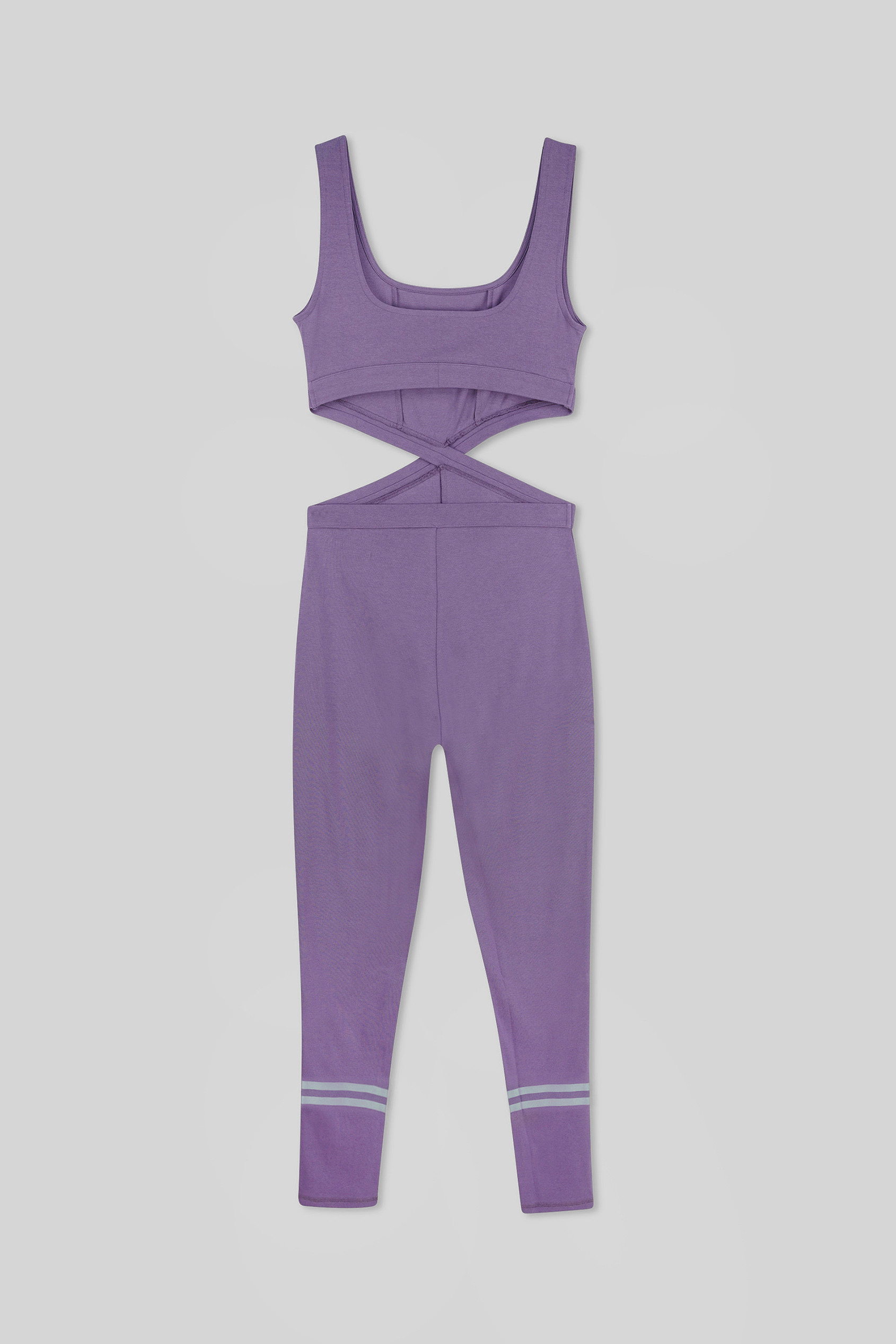 Reflective Print Bodycon Active Jumpsuit