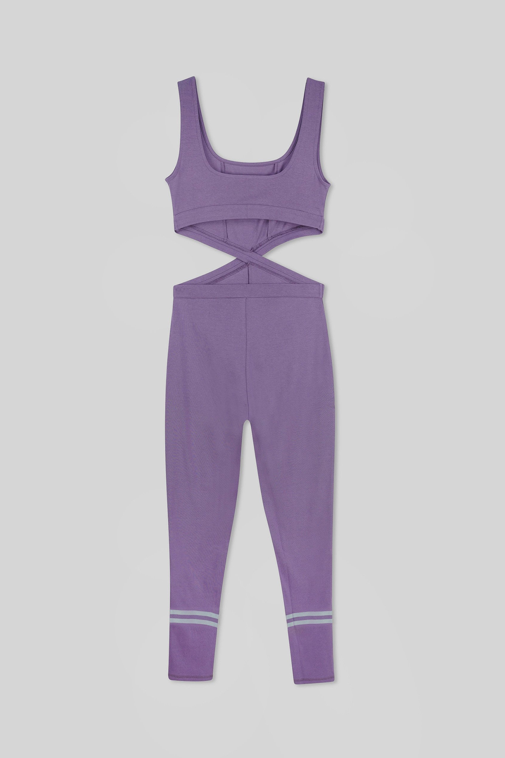 Reflective Print Bodycon Active Jumpsuit