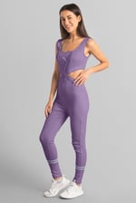 Reflective Print Bodycon Active Jumpsuit