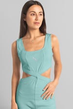 Reflective Print Bodycon Active Jumpsuit