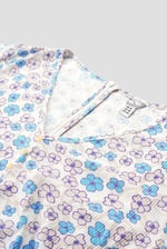 Womens Daisy Floral Print Ribbed Playsuit