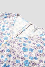 Womens Daisy Floral Print Ribbed Playsuit