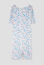 Womens Daisy Floral Print Ribbed Playsuit