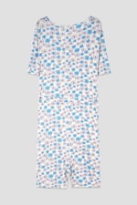 Womens Daisy Floral Print Ribbed Playsuit