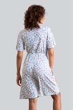 Womens Daisy Floral Print Ribbed Playsuit