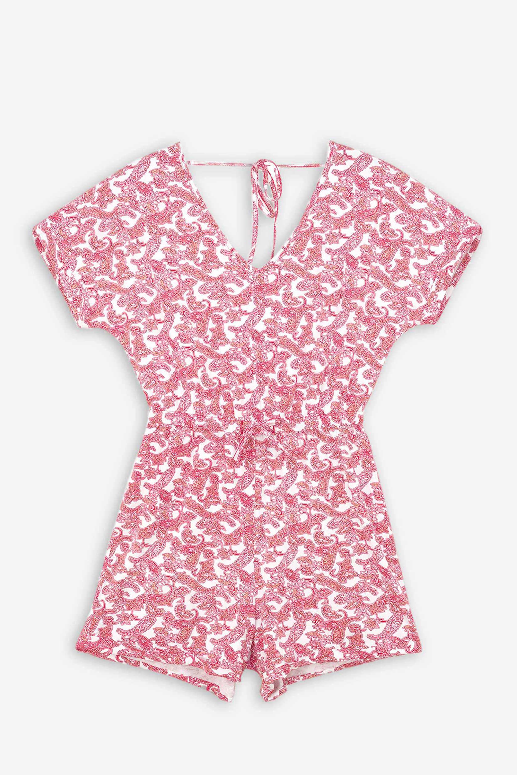 Roll up Sleeves AOP Play Suit