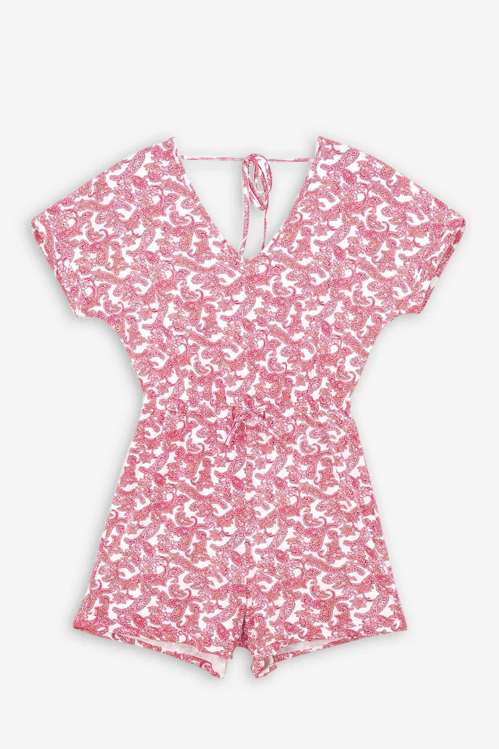 Roll up Sleeves AOP Play Suit