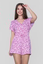 Roll up Sleeves AOP Play Suit