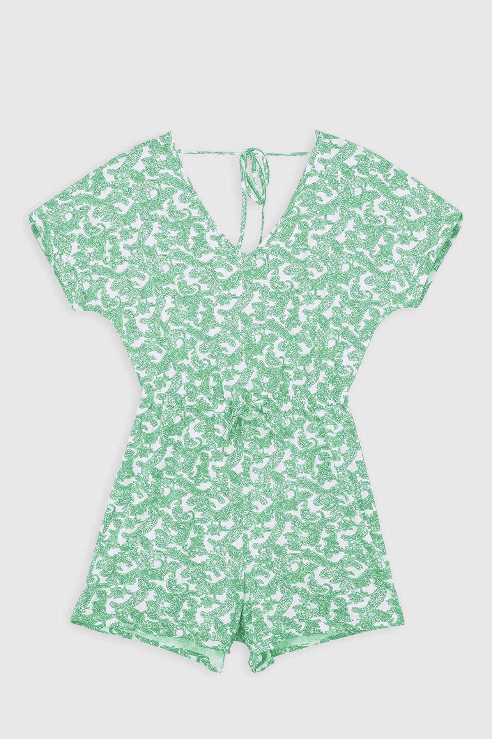 Roll up Sleeves AOP Play Suit