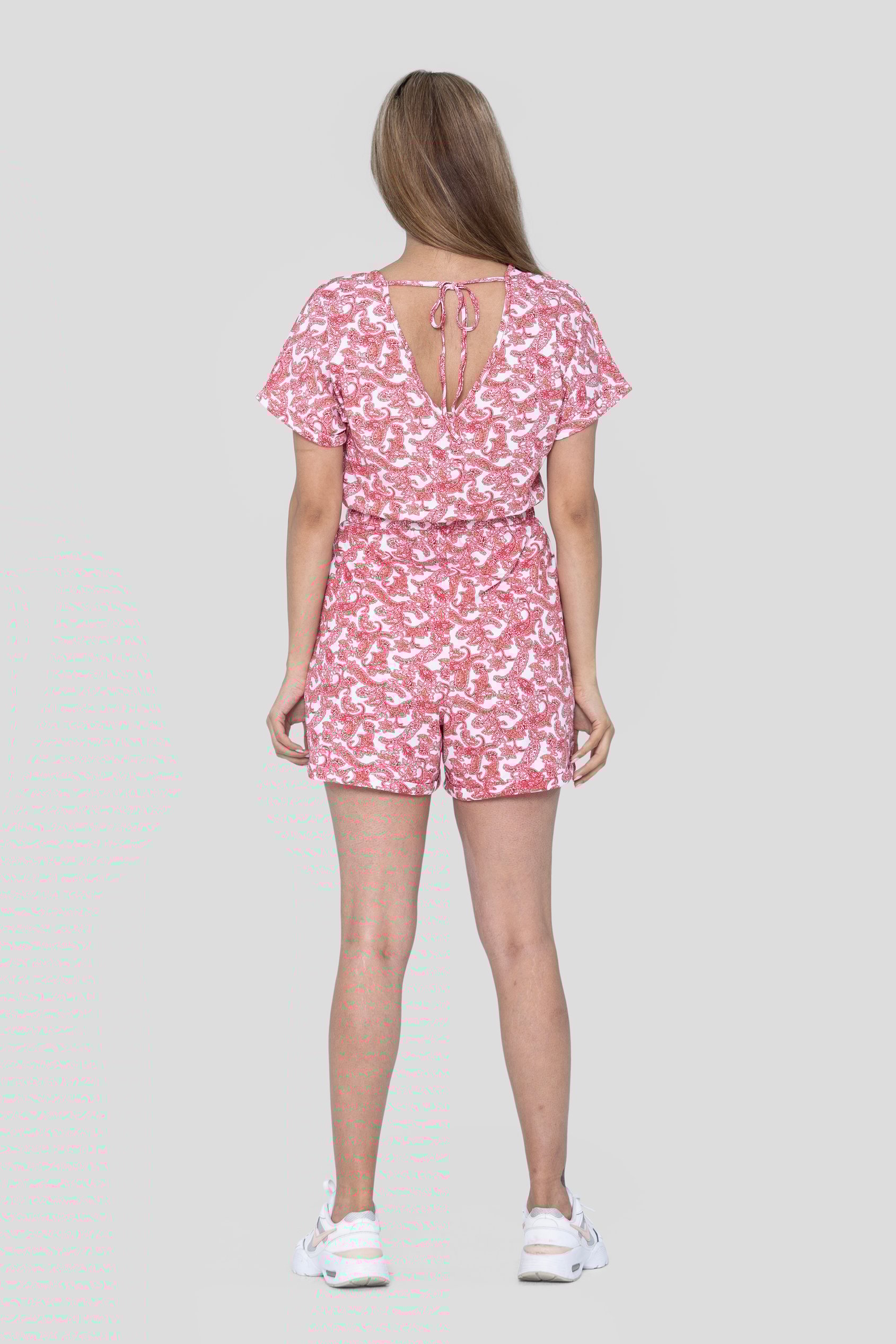 Roll up Sleeves AOP Play Suit