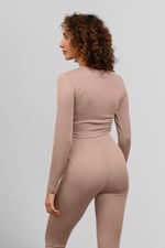 Ribbed Crop Top & High Waist Leggings Set