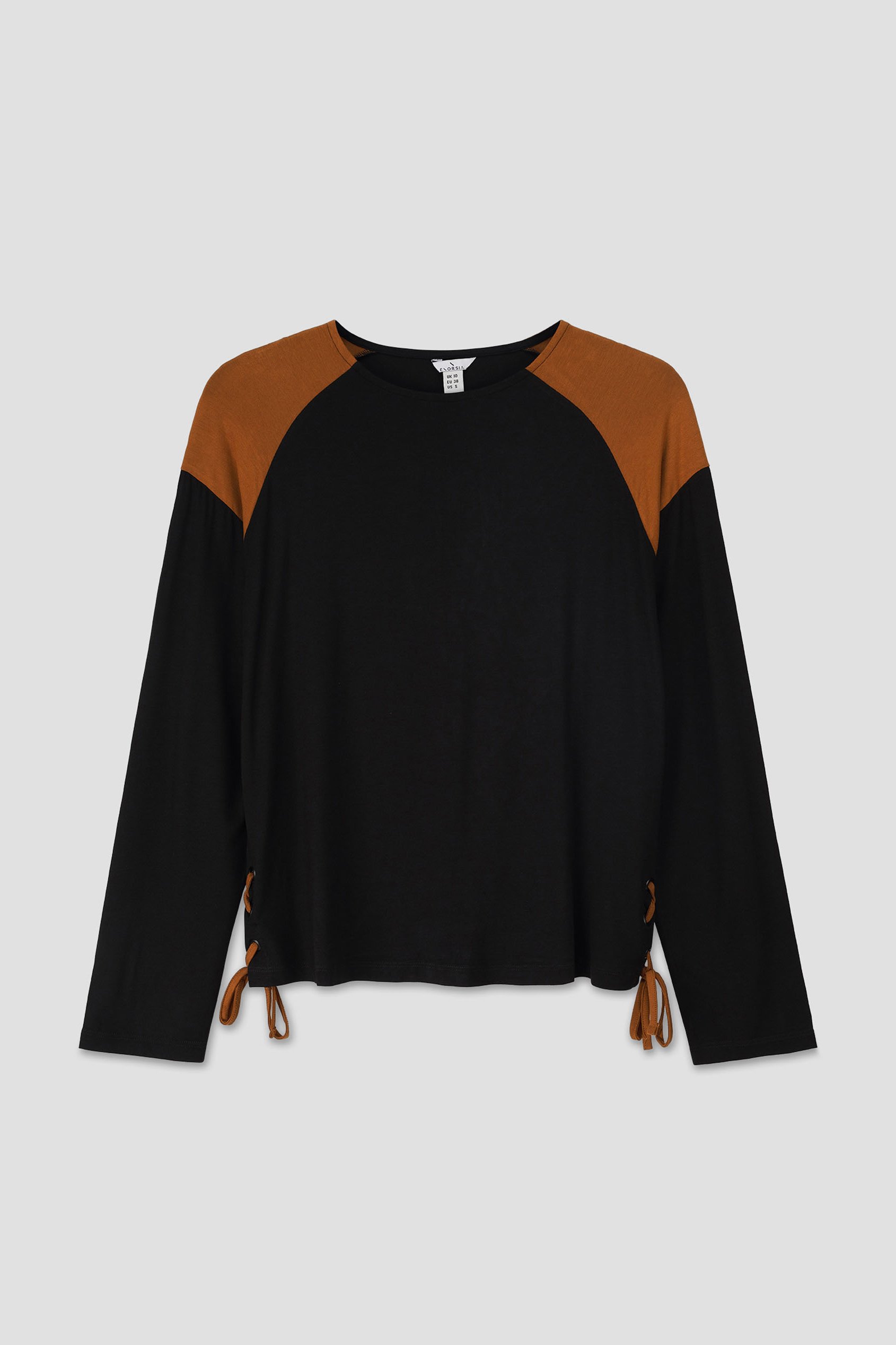 Womens Colour Block Raglan Sleeve Tops